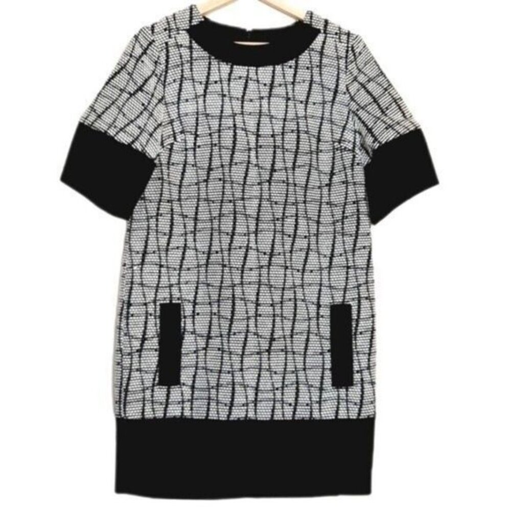 BANANA REPUBLIC Woven Thick Fabric Colorblock Mini Dress Sz 2